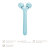 Електронний ультразвуковий ролик для обличчя GESKE Sonic Facial Roller 4в1 turquoise