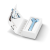 Електронний ультразвуковий ролик для обличчя GESKE Sonic Facial Roller 4в1 aquamarine