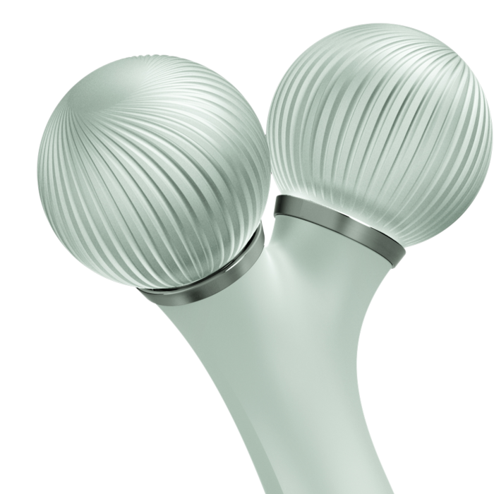 Електронний ультразвуковий ролик для обличчя GESKE Sonic Facial Roller 4в1 green