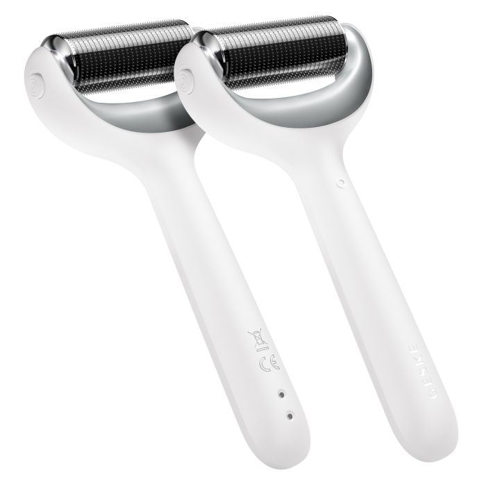 Електронний ролер для обличчя та тіла з мікроголками GESKE MicroNeedle Face&Body Roller 8в1 white