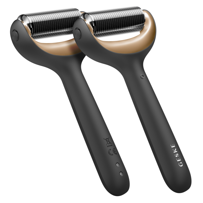 Ролер для голкової мезотерапії обличчя та тіла GESKE MicroNeedle Face&Body Roller 9в1 gray