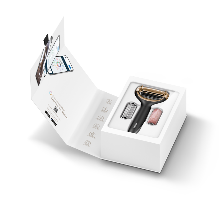 Ролер для голкової мезотерапії обличчя та тіла GESKE MicroNeedle Face&Body Roller 9в1 gray