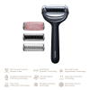 Ролер для голкової мезотерапії обличчя та тіла GESKE MicroNeedle Face&Body Roller 9в1 black