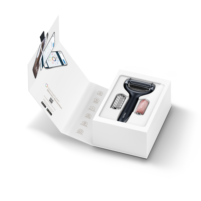 Ролер для голкової мезотерапії обличчя та тіла GESKE MicroNeedle Face&Body Roller 9в1 black