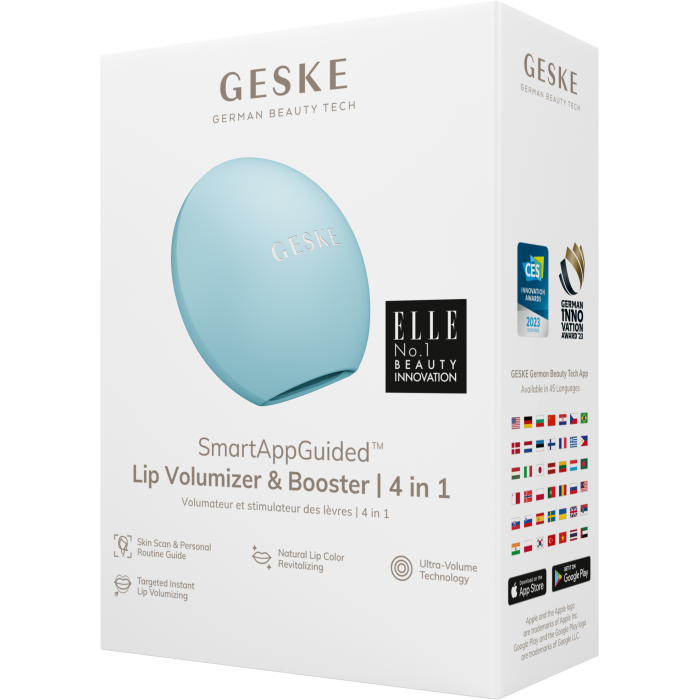 Пристрій для збільшення обʼєму губ GESKE Lip Volumizer&Booster 4в1 Small turquoise