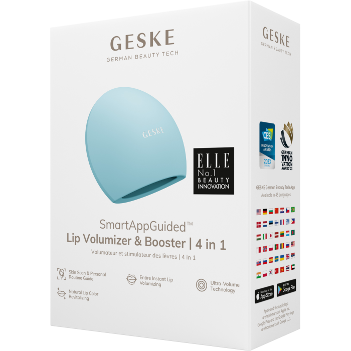 Пристрій для збільшення обʼєму губ GESKE Lip Volumizer&Booster 4в1 Big turquoise