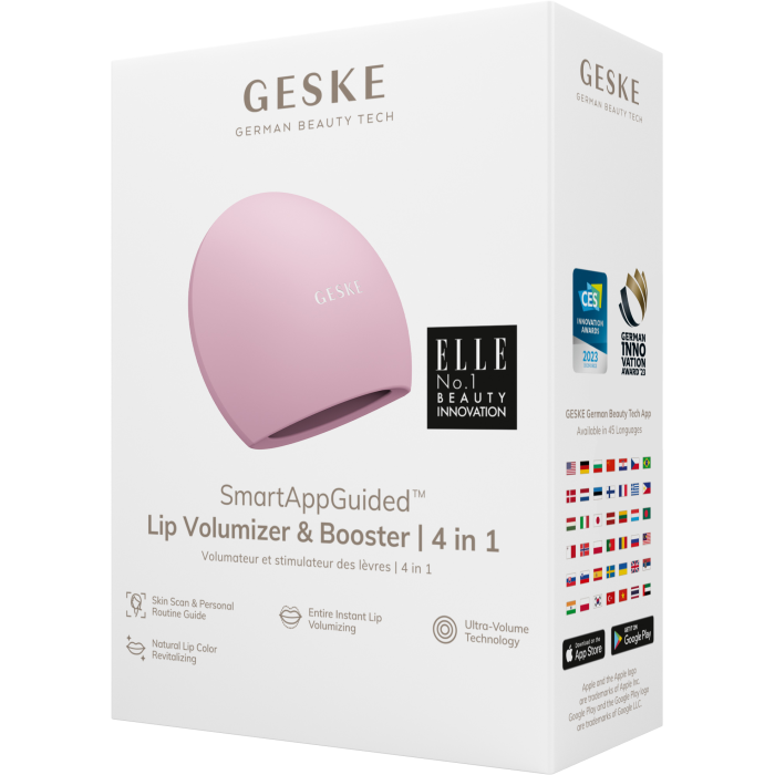 Пристрій для збільшення обʼєму губ GESKE Lip Volumizer&Booster 4в1 Big pink