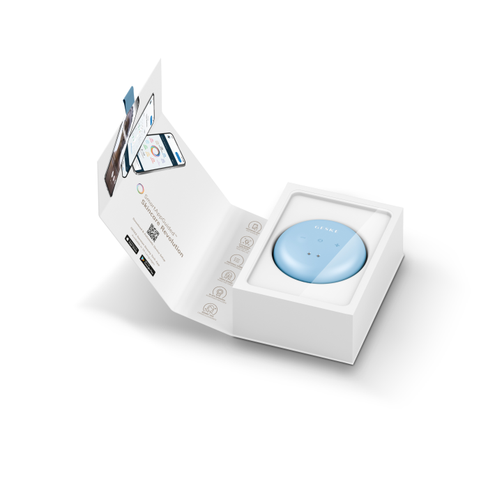 Масажер для обличчя та тіла GESKE Sonic Cool&Warm Face and Body Massager 9в1 aquamarine