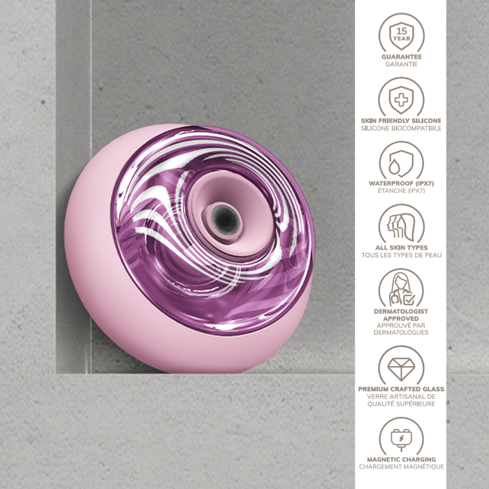 Масажер для обличчя та тіла GESKE Sonic Cool&Warm Face and Body Massager 9в1 pink