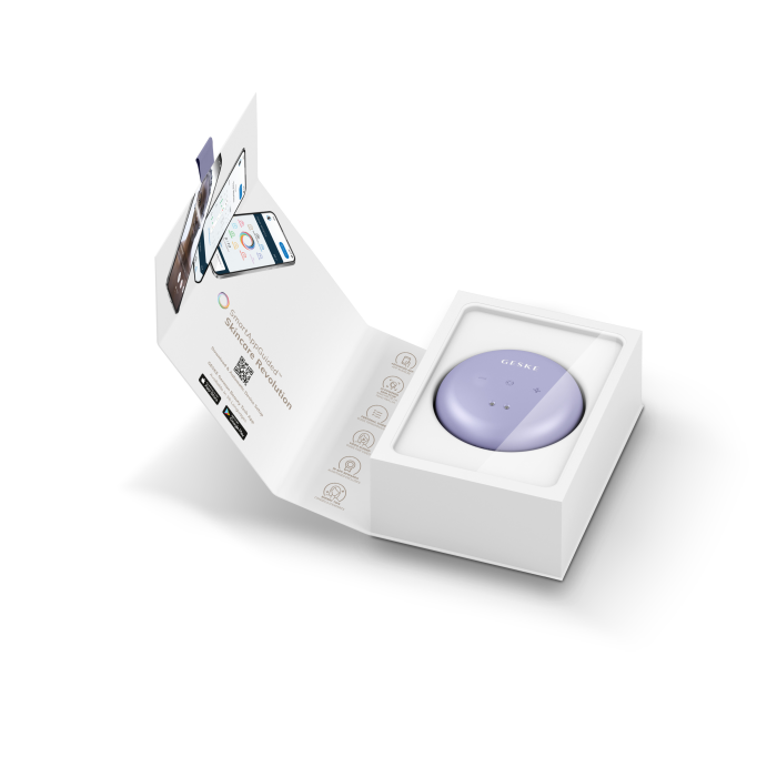 Масажер для обличчя та тіла GESKE Sonic Cool&Warm Face and Body Massager 9в1 purple