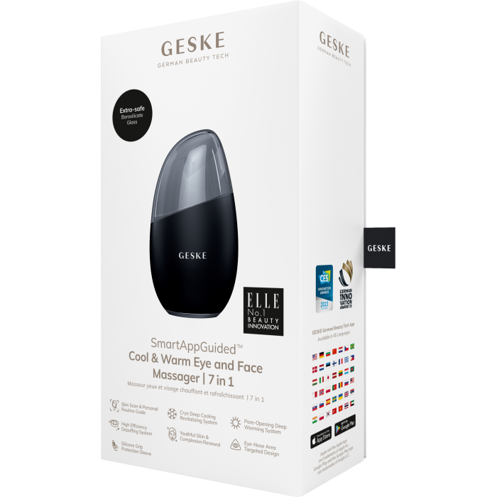 Масажер для обличчя GESKE Cool&Warm Eye and Face Massager 7в1 black