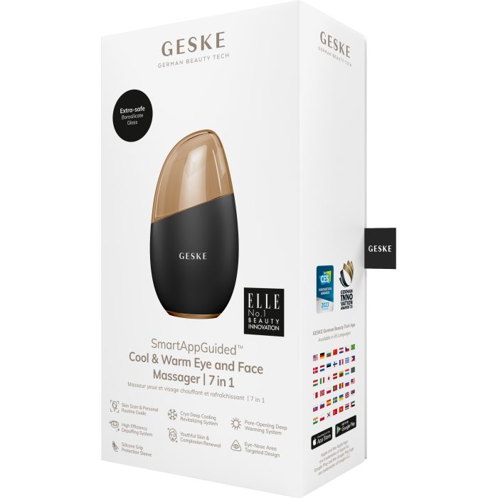 Масажер для обличчя GESKE Cool&Warm Eye and Face Massager 7в1 gray