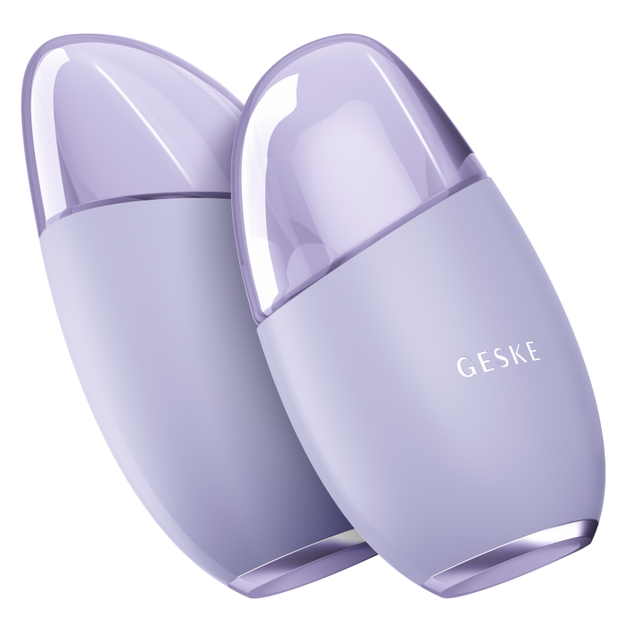 Масажер для обличчя GESKE Cool&Warm Eye and Face Massager 7в1 purple