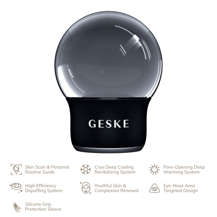 Масажер для обличчя і тіла GESKE Cool&Warm Face and Body Massager 7в1 black