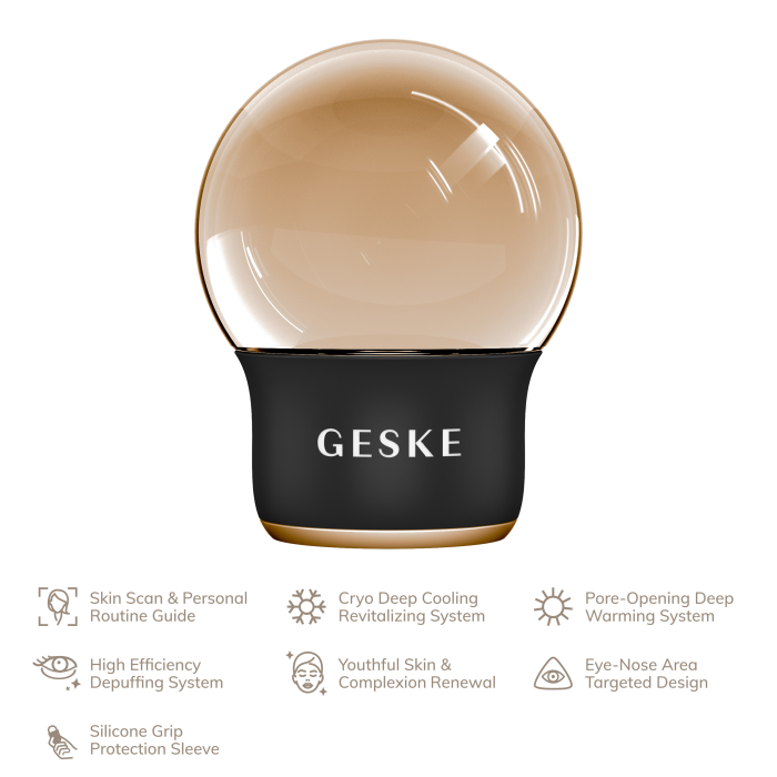 Масажер для обличчя і тіла GESKE Cool&Warm Face and Body Massager 7в1 gray