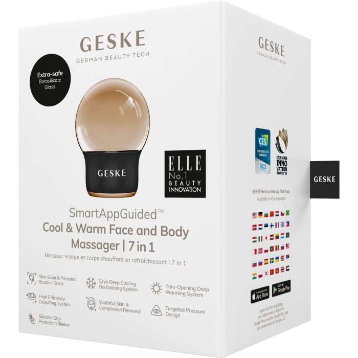 Масажер для обличчя і тіла GESKE Cool&Warm Face and Body Massager 7в1 gray