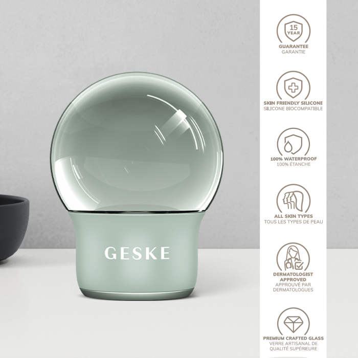 Масажер для обличчя і тіла GESKE Cool&Warm Face and Body Massager 7в1 green