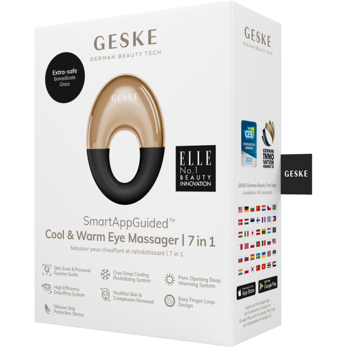 Масажер для очей GESKE Cool&Warm Eye Massager 7в1 gray