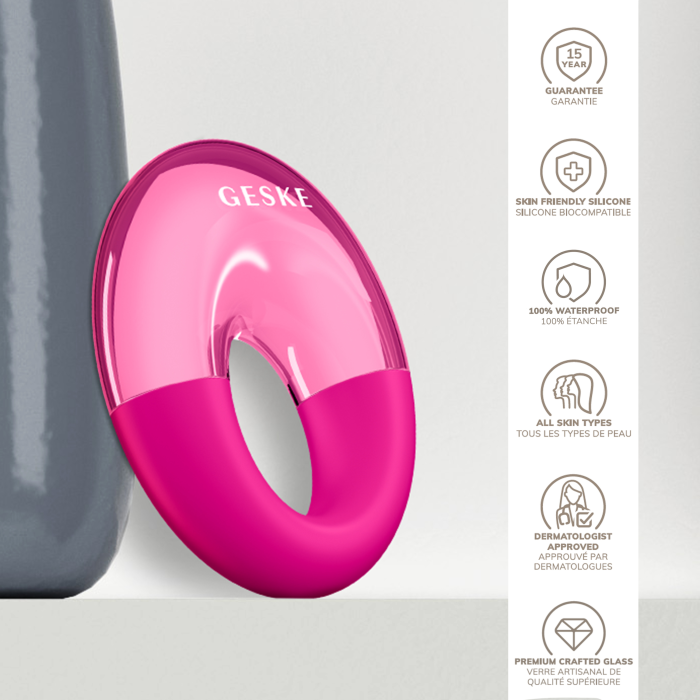 Масажер для очей GESKE Cool&Warm Eye Massager 7в1 magenta