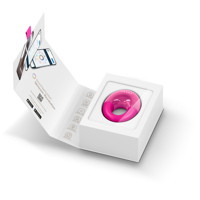 Масажер для очей GESKE Cool&Warm Eye Massager 7в1 magenta