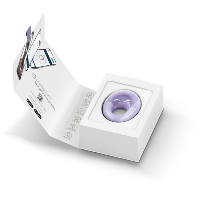 Масажер для очей GESKE Cool&Warm Eye Massager 7в1 purple