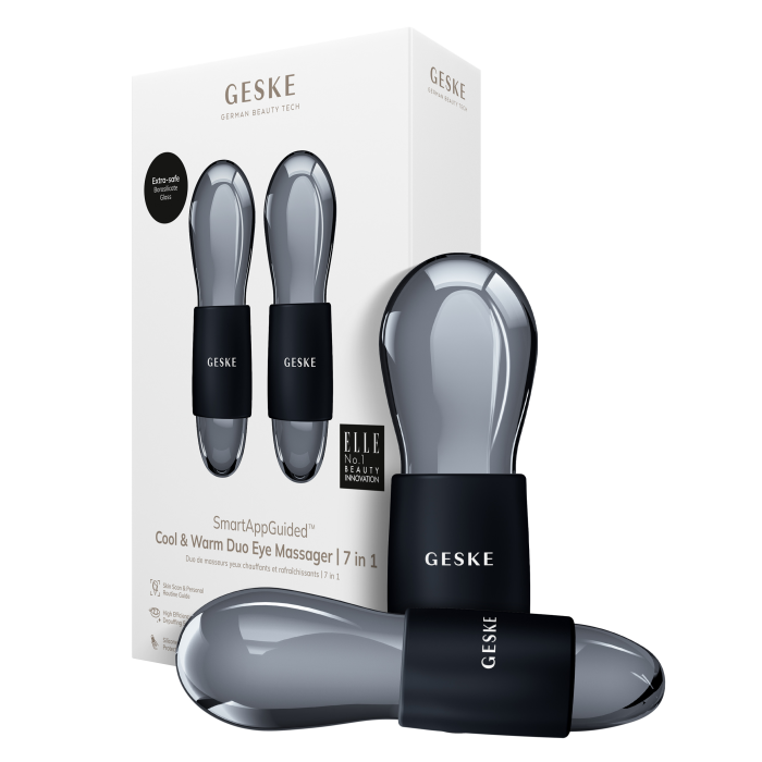 Подвійний масажер для очей GESKE Cool&Warm Duo Eye Massager 7в1 black
