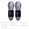 Подвійний масажер для очей GESKE Cool&Warm Duo Eye Massager 7в1 black