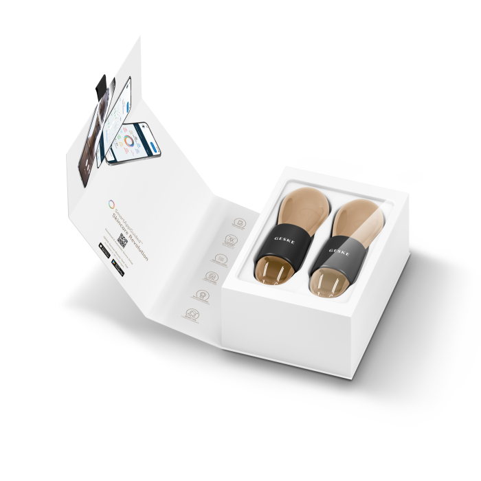Подвійний масажер для очей GESKE Cool&Warm Duo Eye Massager 7в1 gray