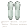 Подвійний масажер для очей GESKE Cool&Warm Duo Eye Massager 7в1 green