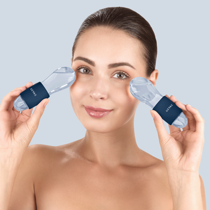 Подвійний масажер для очей GESKE Cool&Warm Duo Eye Massager 7в1 midnight