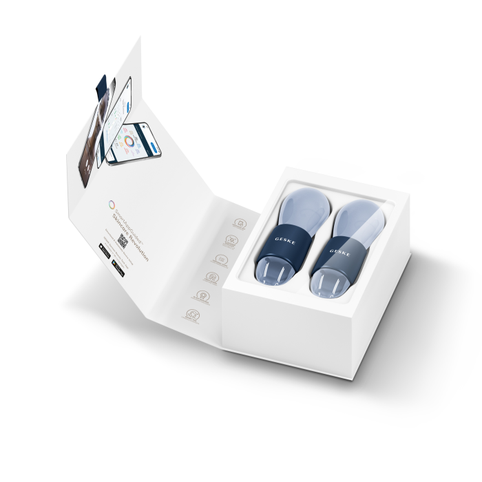 Подвійний масажер для очей GESKE Cool&Warm Duo Eye Massager 7в1 midnight