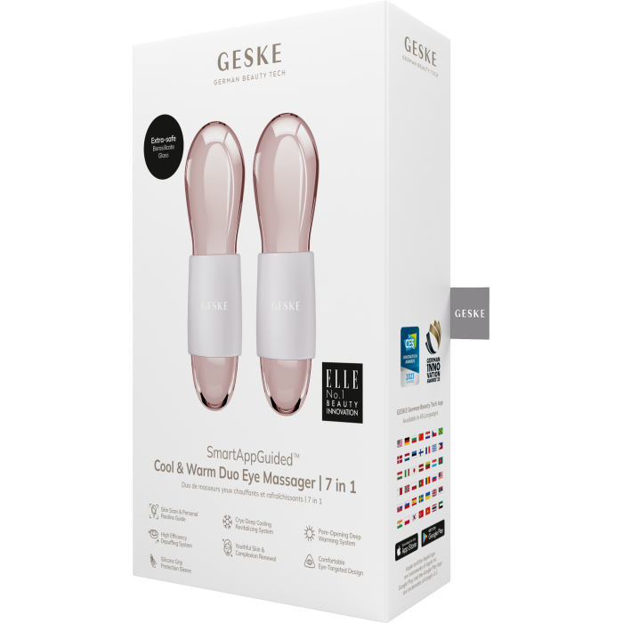 Подвійний масажер для очей GESKE Cool&Warm Duo Eye Massager 7в1 starlight