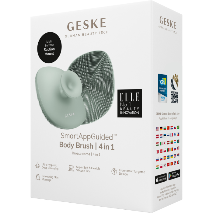 Щітка для тіла GESKE Body Brush 4в1 green