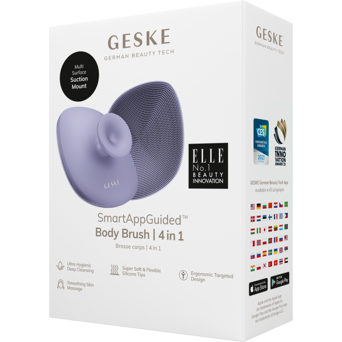 Щітка для тіла GESKE Body Brush 4в1 purple