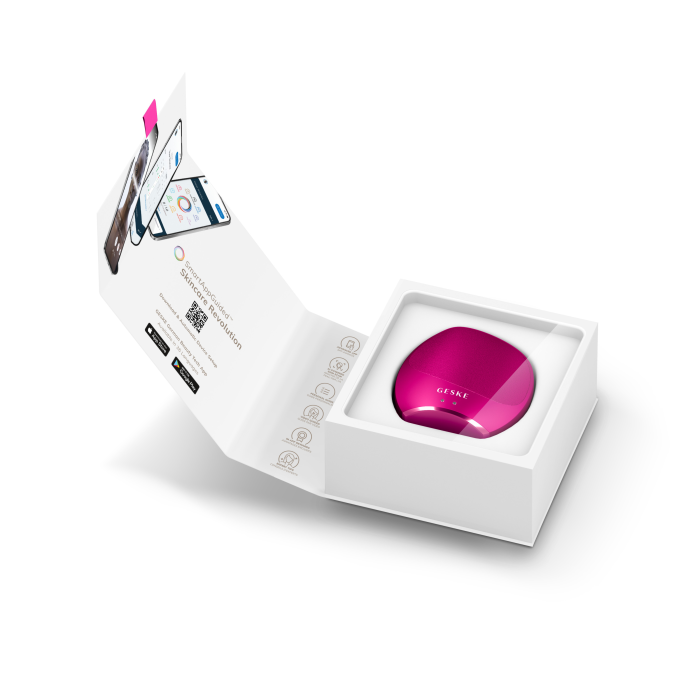 Ультразвукова щітка для тіла та інтенсивний пілінг GESKE Sonic Body Brush&Intensive Exfoliator 7в1 magenta