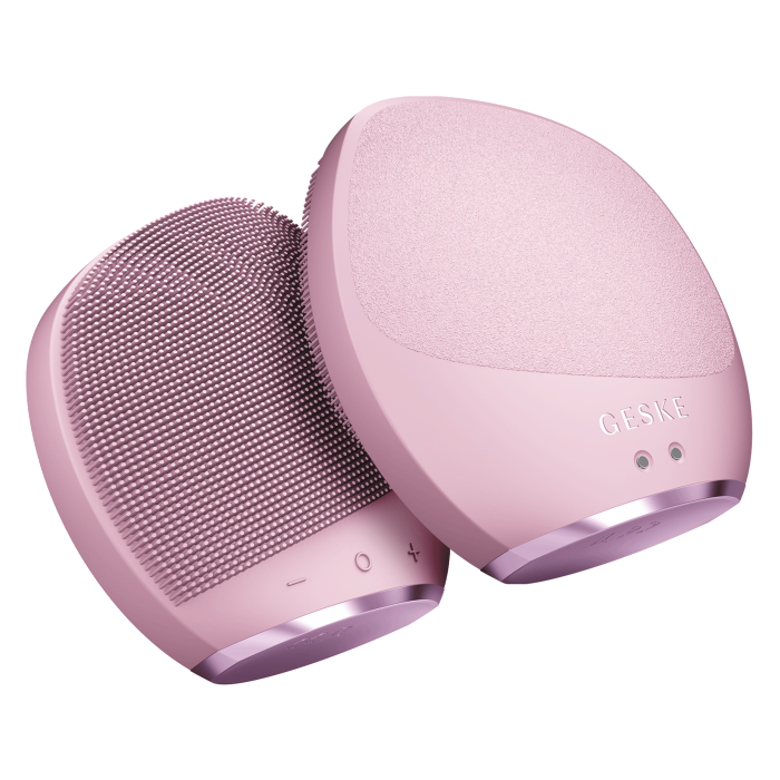 Ультразвукова щітка для тіла та інтенсивний пілінг GESKE Sonic Body Brush&Intensive Exfoliator 7в1 pink