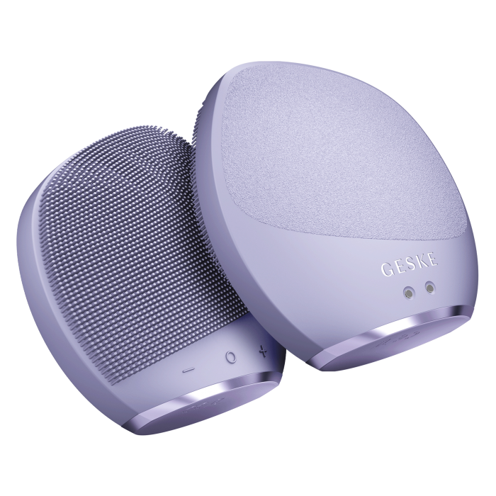 Ультразвукова щітка для тіла та інтенсивний пілінг GESKE Sonic Body Brush&Intensive Exfoliator 7в1 purple