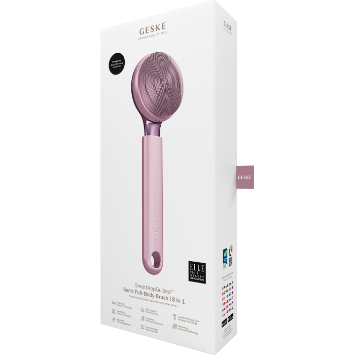 Ультразвукова щітка для всього тіла GESKE Sonic Full-Body Brush&Intensive Exfoliator 8в1 pink