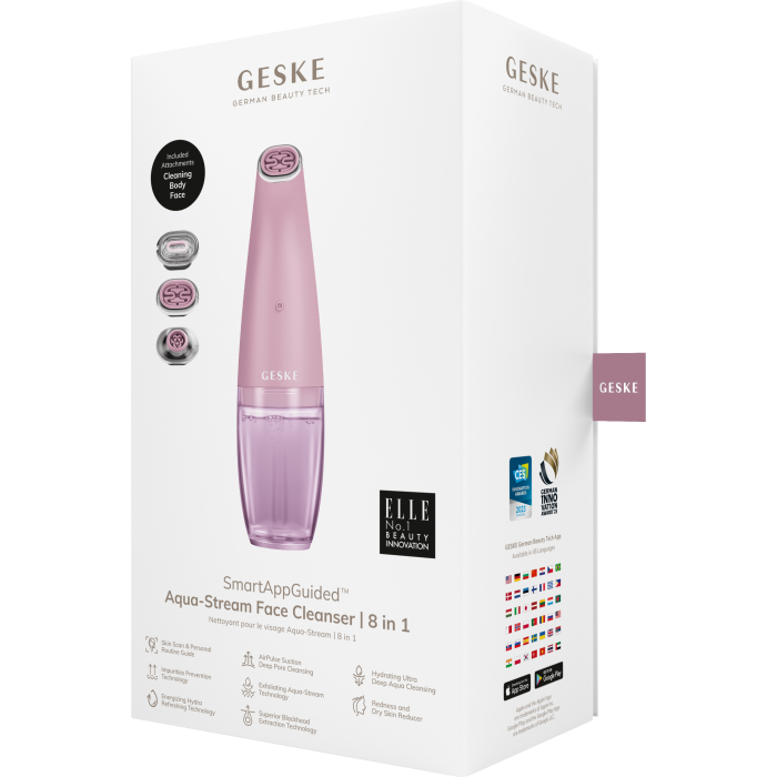 Очищуючий засіб для обличчя GESKE Aqua-Stream Face Cleanser 8в1 pink