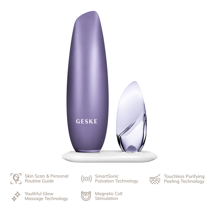 Безконтактна магнітна пілінг-маска GESKE Touchless Magnetic Peeling Mask 5в1 purple