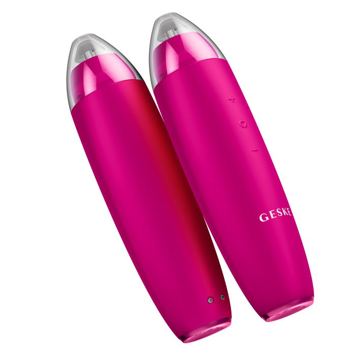 Мікродермабразійний пристрій для видалення чорних цяток GESKE MicroDermabrasion Blackhead Remover 7в1 magenta