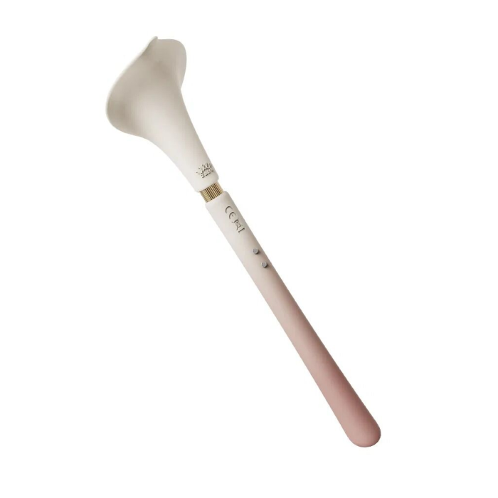 Розкішний вібромасажер Zalo – Calla Blossom Pink, двосторонній, 2 мотори