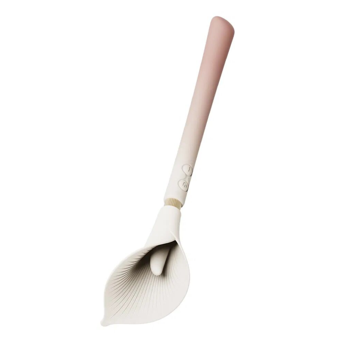 Розкішний вібромасажер Zalo – Calla Blossom Pink, двосторонній, 2 мотори