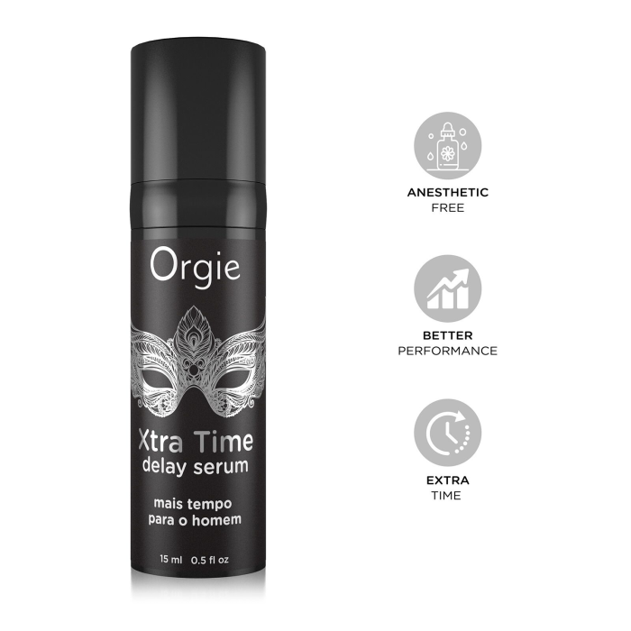Сироватка-пролонгатор Orgie Xtra Time Delay Serum, 15 мл, без анестетиків, на силіконовій основі