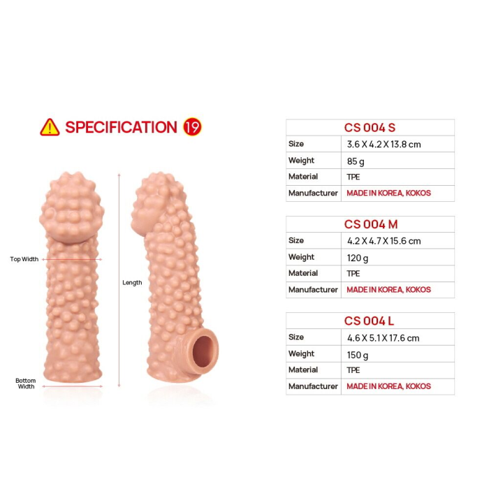 Насадка на член Kokos Cock Sleeve CS 004 M