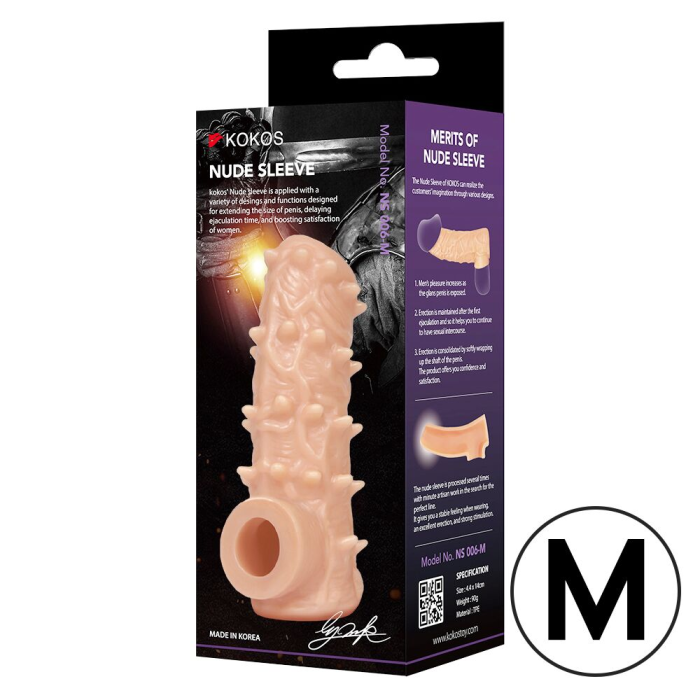 Насадка на член Kokos Nude Sleeve NS 006 M