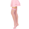 Панчохи-сітка Leg Avenue Nylon Fishnet Thigh Highs One size, Pink, дрібна сітка