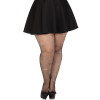 Колготки Leg Avenue Rhinestone micro net tights Plus size Black, дрібна сітка, стрази