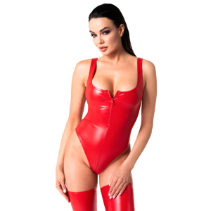 Боді Noir Handmade F352 Red powerwetlook body - S
