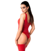 Боді Noir Handmade F352 Red powerwetlook body - 3XL